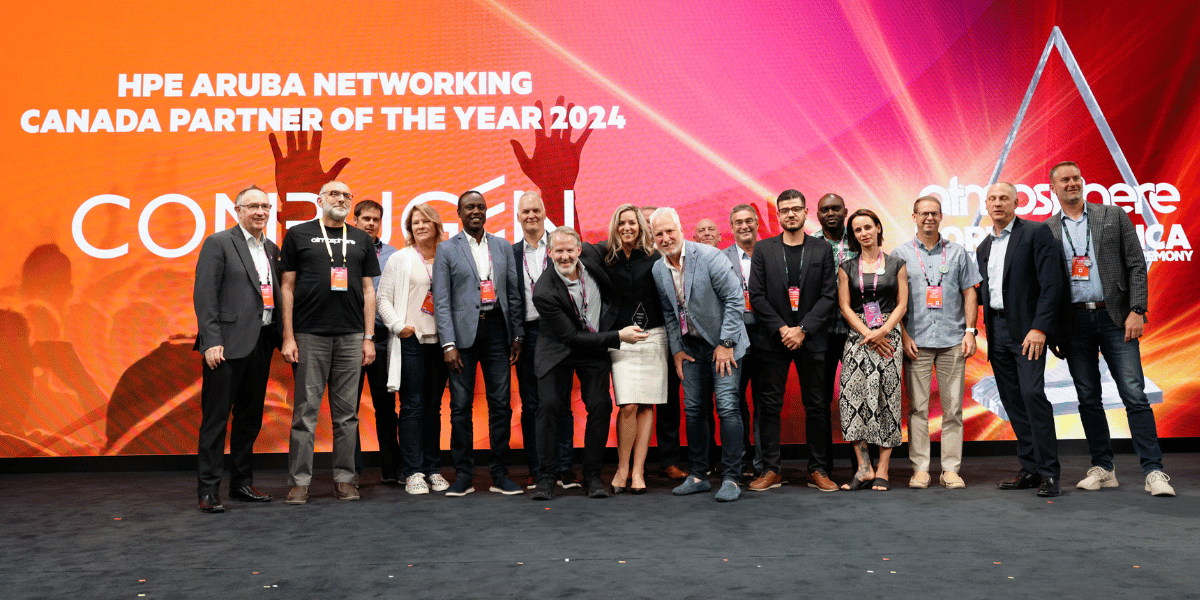 Compugen reçoit pour la cinquième fois le prix du partenaire canadien de l'année 2024 décerné par HPE Aruba Networking